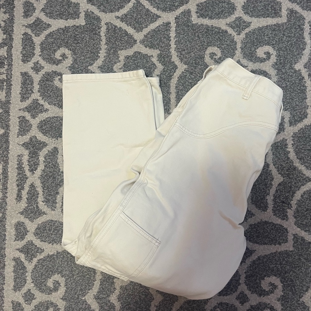 Brandy Melville White Cargo  Jeans